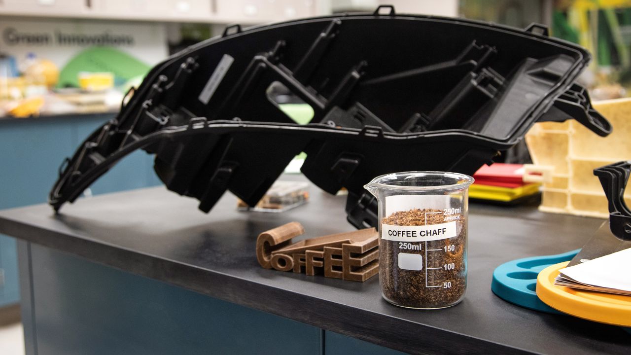 Ford is using coffee chaff to help reduce its environmental impact. 