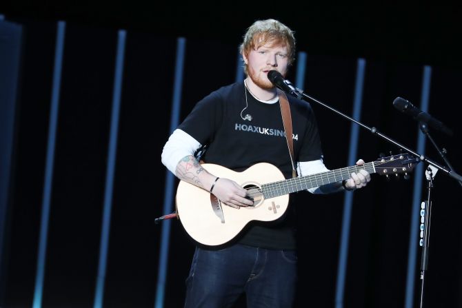 Ed Sheeran performs during the Global Citizen Festival: Mandela 100 at FNB Stadium on December 2, 2018 in Johannesburg, South Africa.  