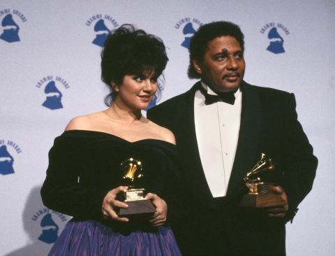 Ronstadt met singer Aaron Neville at the 1984 World's Fair in New Orleans, and when it came time to record her 1989 album "Cry Like A Rainstorm, Howl Like The Wind," working with Neville was at the top of her list. The resulting songs "Don't Know Much" and "All My Life" earned the duo another two Grammys. 