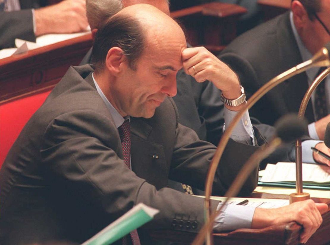 French Prime Minister Alain Juppé during a weekly parliament question and answer session in November 1995.