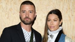 Justin Timberlake and Jessica Biel attend the Louis Vuitton Womenswear Spring/Summer 2020 show as part of Paris Fashion Week on October 01, 2019 in Paris, France.