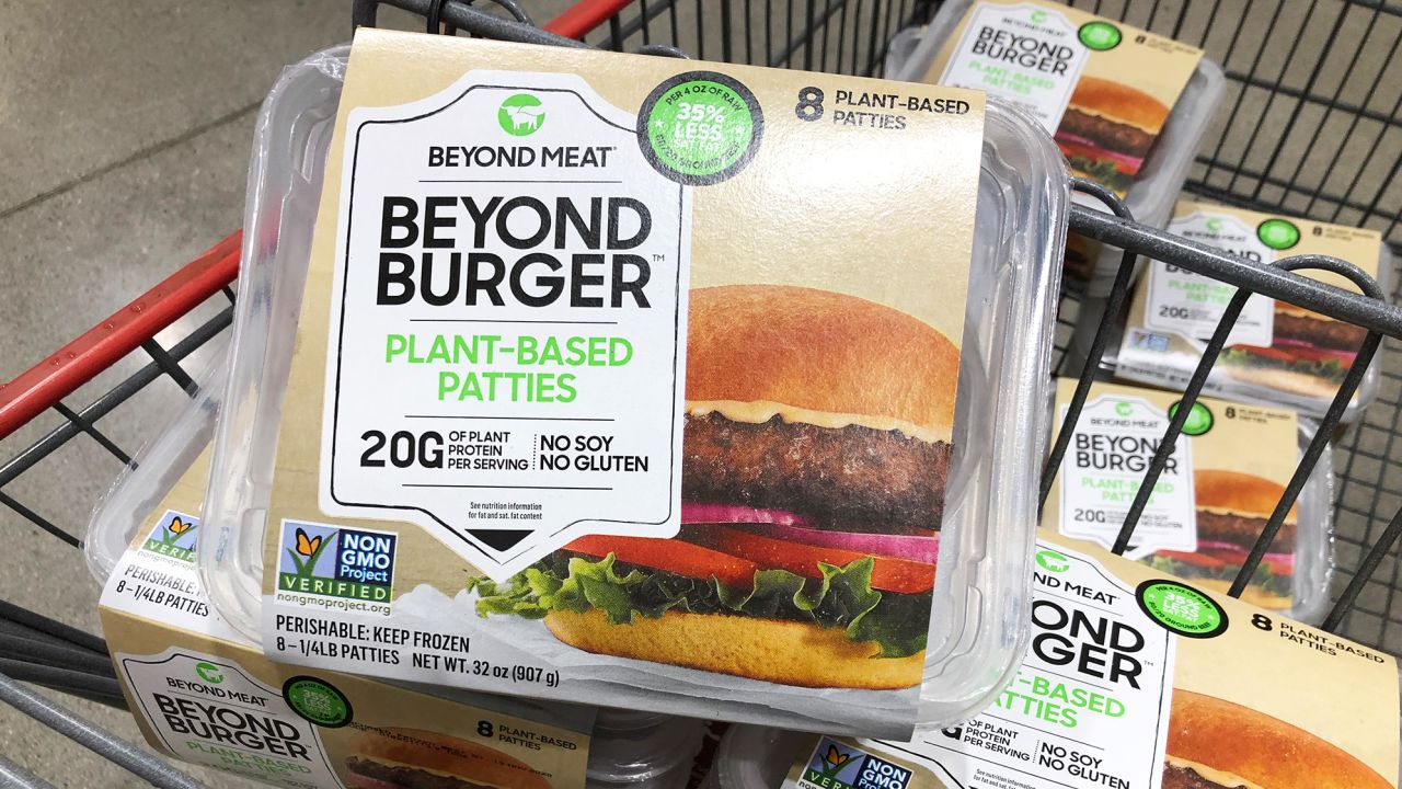 Beyond Meat will be sold at some Costco stores in a new eight patty pack.