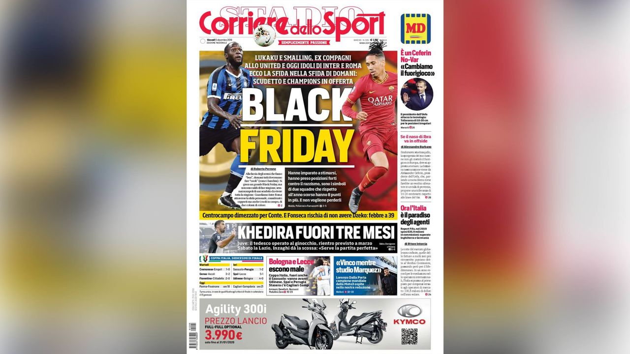 Corriere dello Sport has defended its front page.