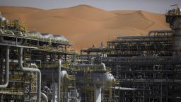 The Natural Gas Liquids (NGL) facility operates in Saudi Aramco's Shaybah oilfield in the Rub' Al-Khali (Empty Quarter) desert in Shaybah, Saudi Arabia, on Tuesday, Oct. 2, 2018. Saudi Aramco aims to become a global refiner and chemical maker, seeking to profit from parts of the oil industry where demand is growing the fastest while also underpinning the kingdoms economic diversification. Photographer: Simon Dawson/Bloomberg via Getty Images