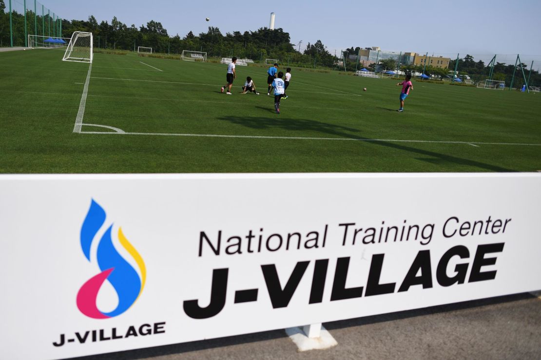 The J-Village sports complex is located around  12 miles south of the disabled Fukushima Daiichi nuclear power plant.