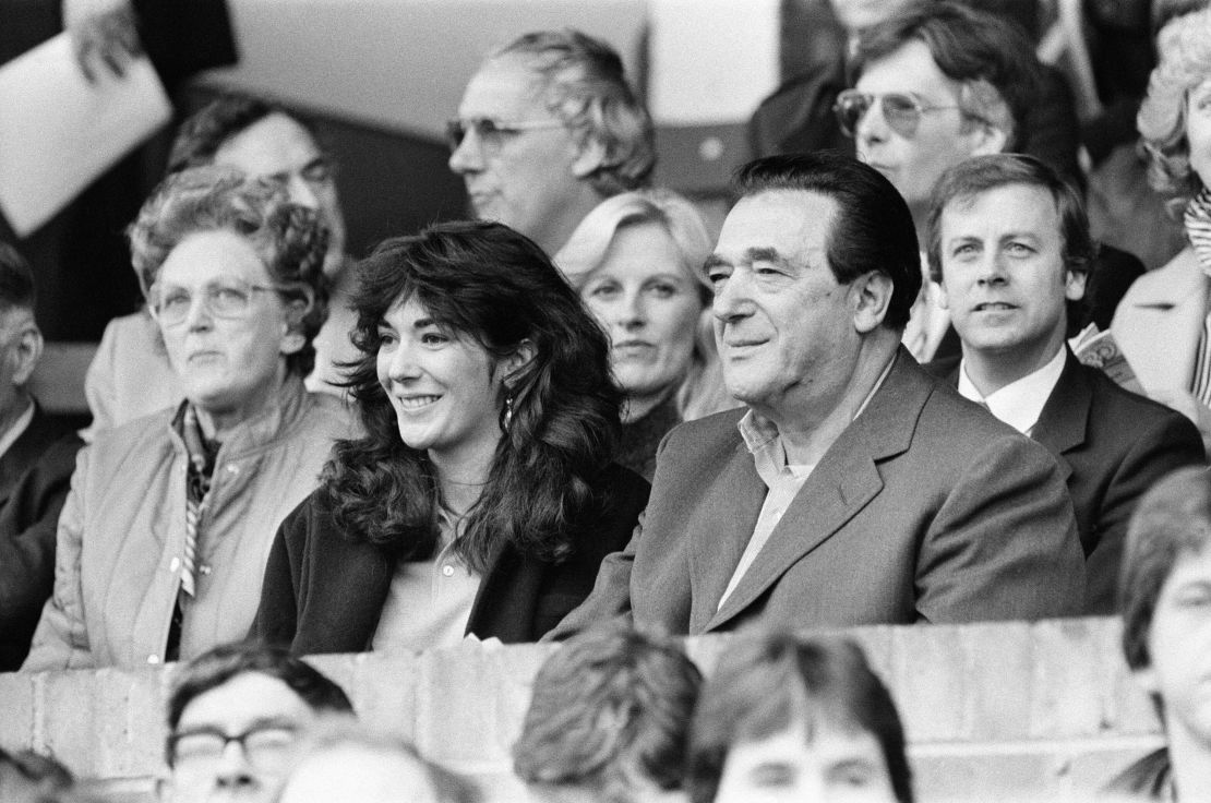 Robert Maxwell and his daughter Ghislaine pictured together in 1984.