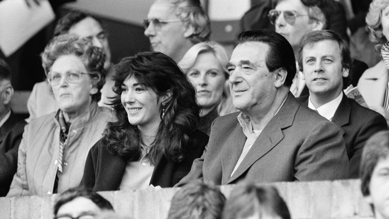 Robert Maxwell and his daughter Ghislaine pictured together in 1984.