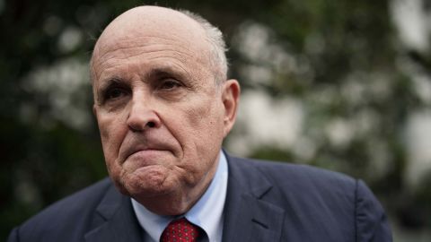 WASHINGTON, DC - MAY 30: Rudy Giuliani, former New York City mayor and current lawyer for U.S. President Donald Trump, speaks to members of the media during a White House Sports and Fitness Day at the South Lawn of the White House May 30, 2018 in Washington, DC. President Trump hosted the event to encourage children to participate in sports and make youth sports more accessible to economically disadvantaged students. (Photo by Alex Wong/Getty Images)