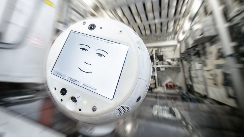 The first mobile astronaut assistant in space, CIMON, has a sibling: CIMON 2. It is shown here during tests in the Columbus mock-up at the European Astronaut Centre in Cologne. CIMON 2 was launched to the International Space Station on 4 December 2019 on board a SpaceX-19 rocket from Cape Canaveral in Florida.

Credit: DLR (CC-BY 3.0)