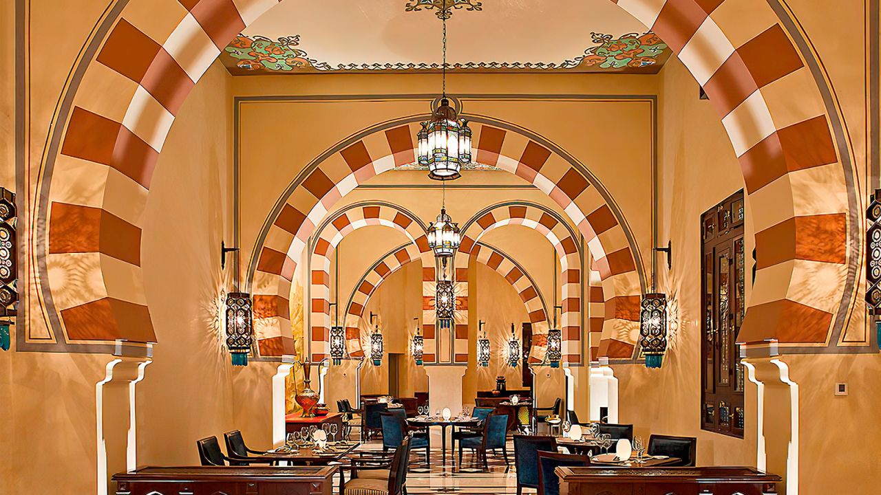 Saraya restaurant at Old Cataract Hotel is known for serving authentic Egyptian cuisine.