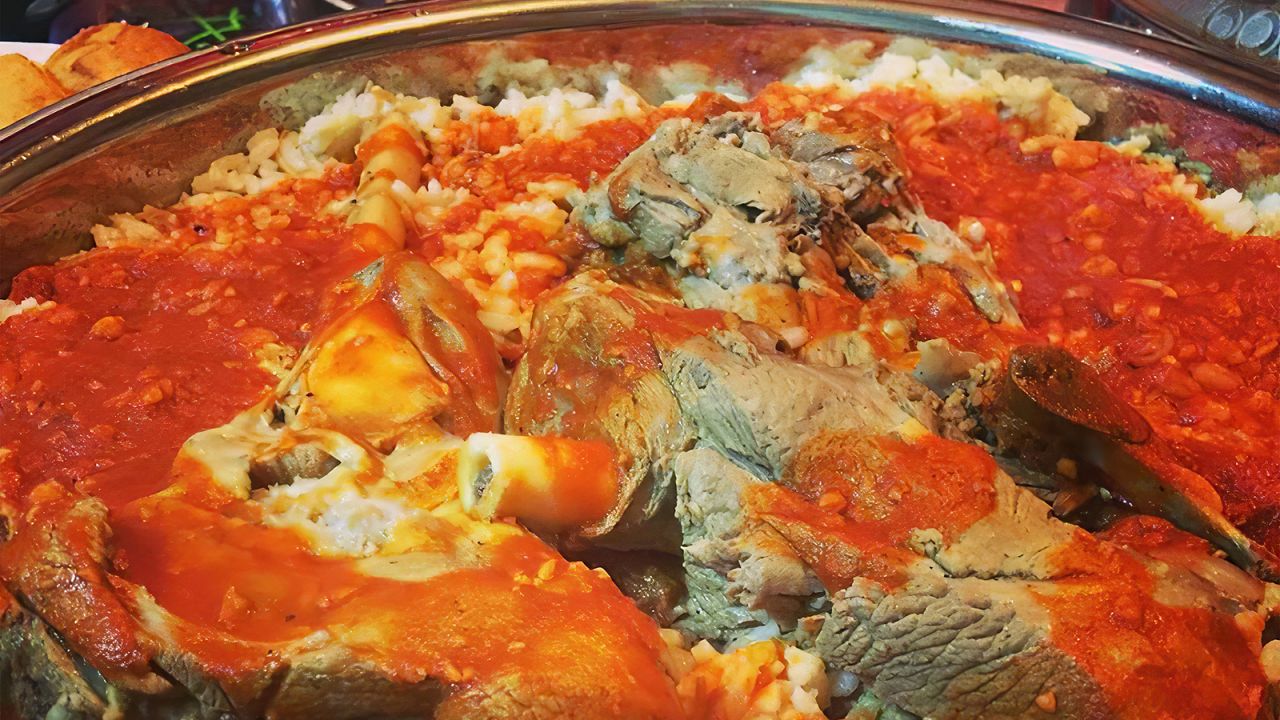 <strong>Fattah: </strong>Rice, beef, eggs and fried bread are the main ingredients of this stew-like dish.