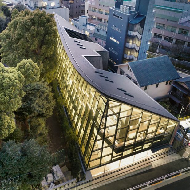 Japanese architecture firm Nikken Sekkei was recognized for this university building in central Tokyo.