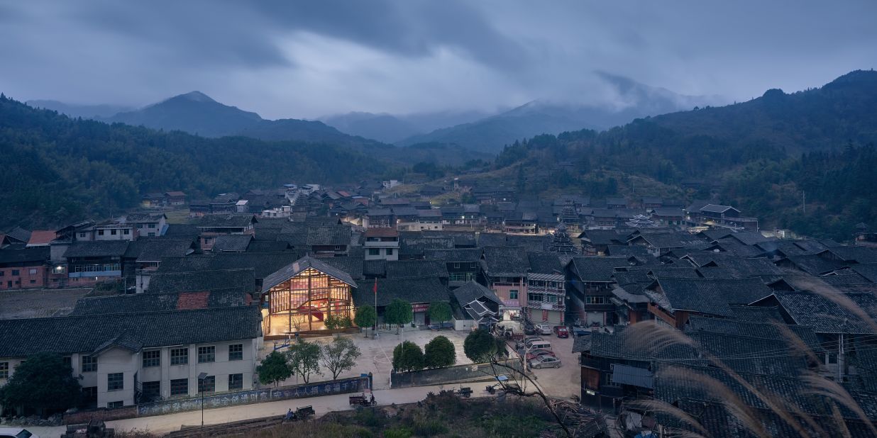 The two-story Gaobu Book House, which serves a rural village in China's Hunan province, was among the community buildings recognized by WAF.