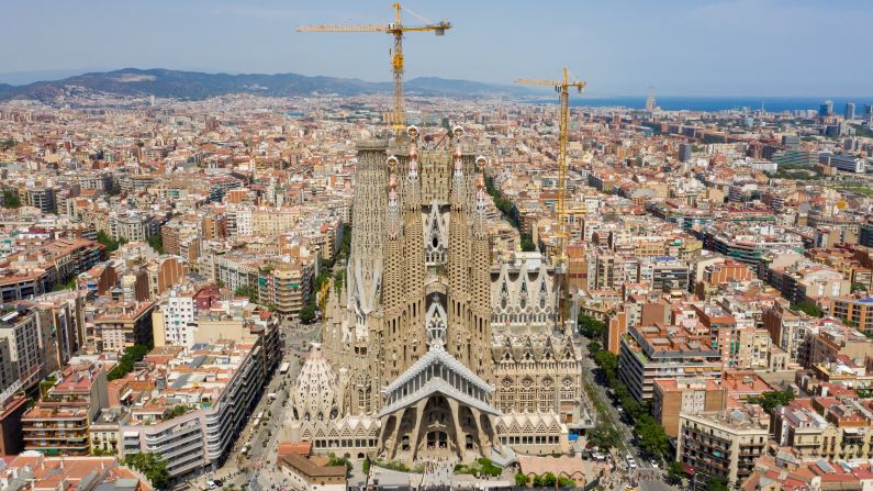 <strong>Sagrada Familia, Barcelona:</strong> In 2019, this ambitious project finally received a building permit, 137 years after the basilica's cornerstone was laid in 1882.
