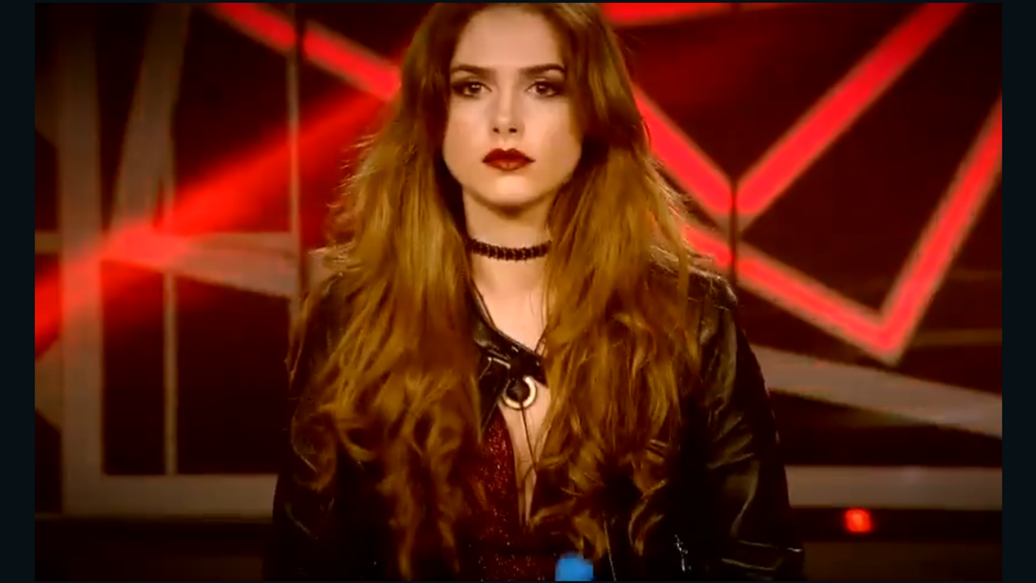 Carlota Prado on "Gran Hermano" in 2017.