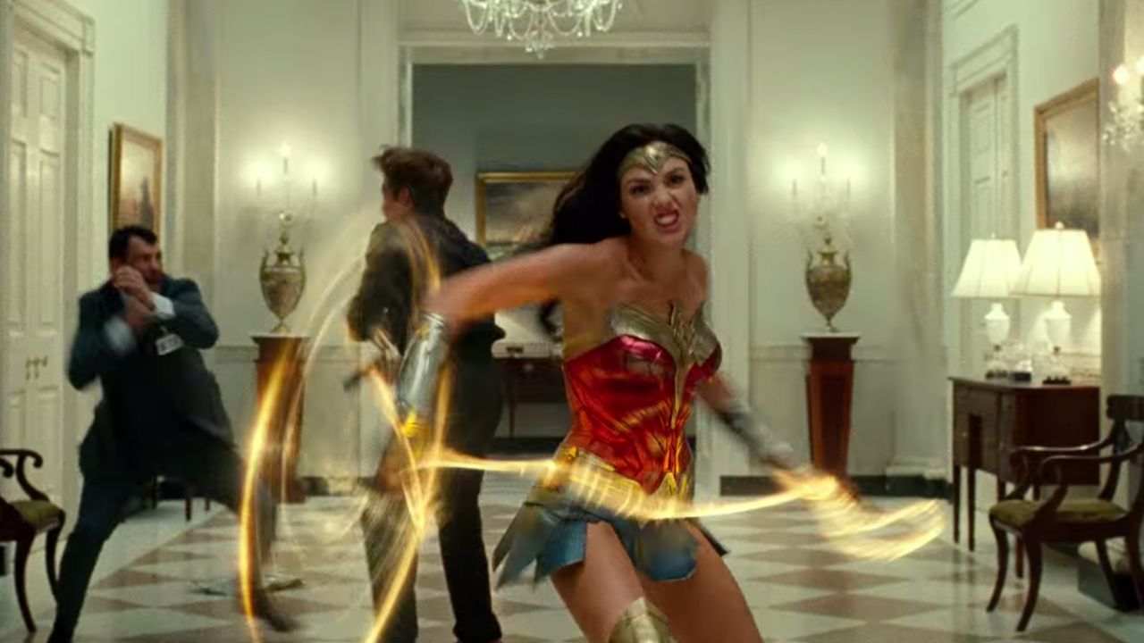 Gal Gadot as Wonder Woman in an image taken from the first trailer of "Wonder Woman 1984."