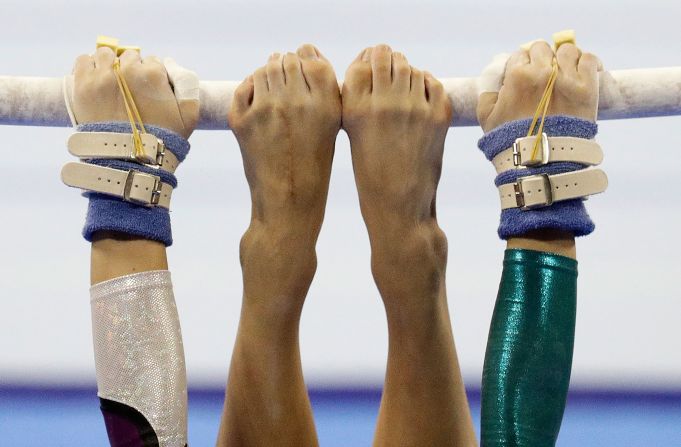 Vietnam's Ngoc Huong Do Thi performs at the uneven bars during the women's artistic gymnastics competition at the 30th South East Asian Games in Manila, Philippines, on Tuesday December 3. 
