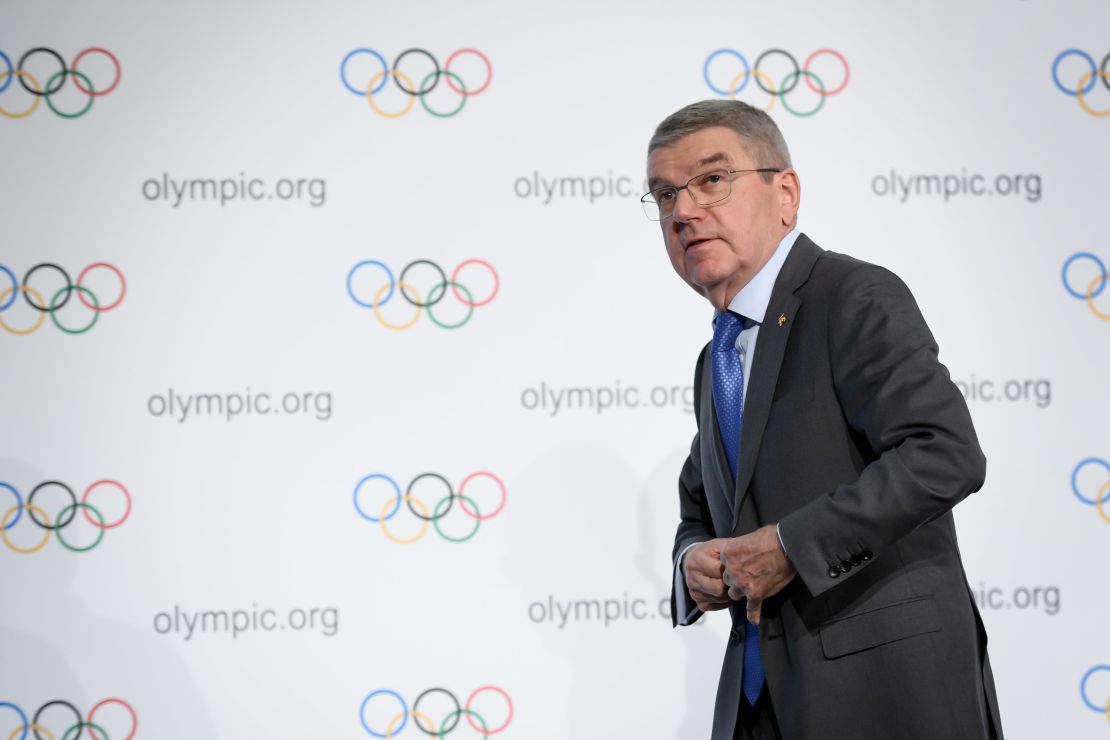 International Olympic Committee president Thomas Bach, pictured Decemeber 5, 2019.