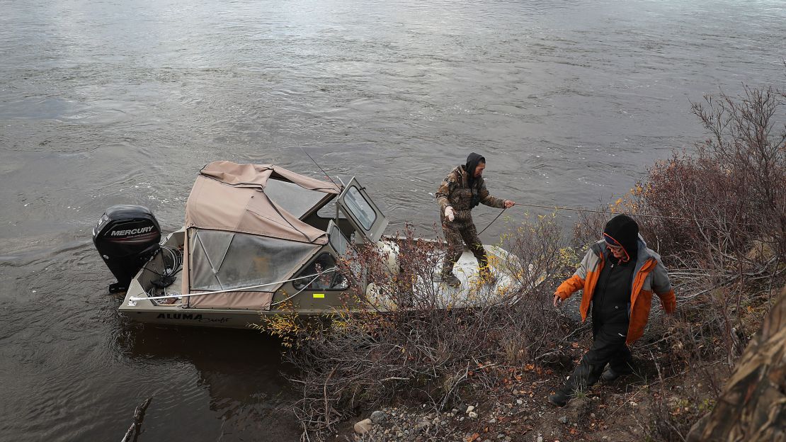 The hunters in the village of KIvalina, Alaska, have seen the migration patterns of fish, caribou, seal and whale that they need for the long winter months change due to the warming weather. 