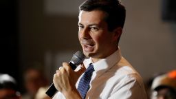 Democratic presidential candidate South Bend, Ind., Mayor Pete Buttigieg speaks during a town hall meeting, Tuesday, Nov. 26, 2019, in Denison, Iowa. 