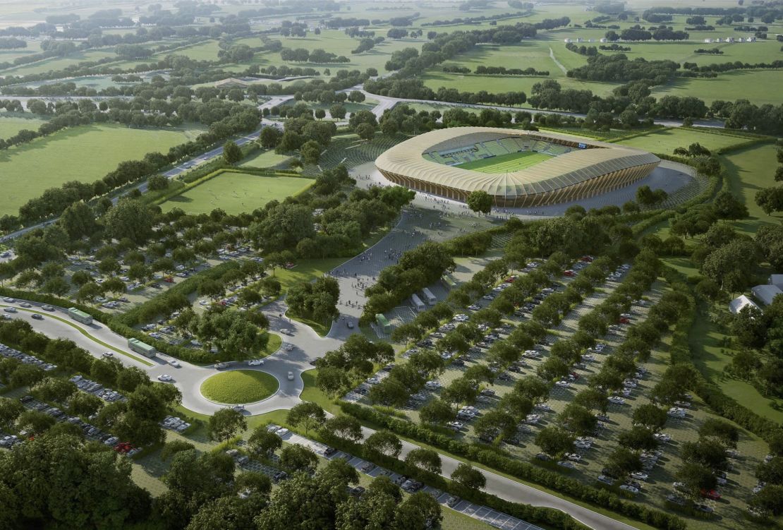 The club's new stadium site will also include a green industry business park.