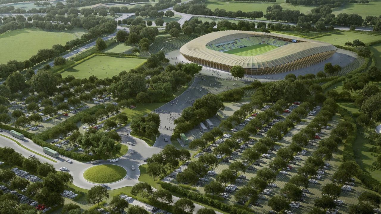 The club's new stadium site will also include a green industry business park.
