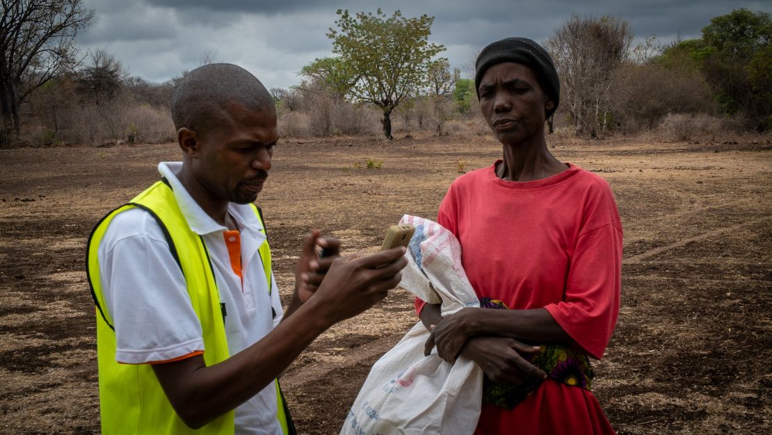 Once a proud farmer, Felistus Ncube now stands in line for food aid.