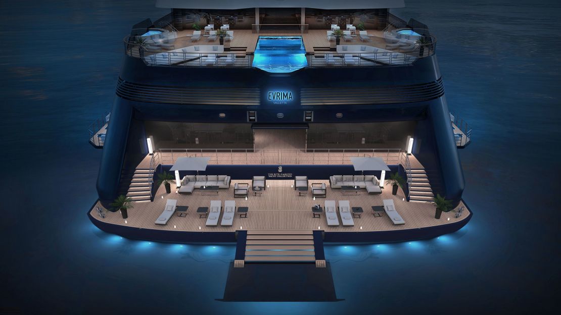 The Ritz-Carlton Yacht Collection will roll out Evrima, its inaugural ship, in June.