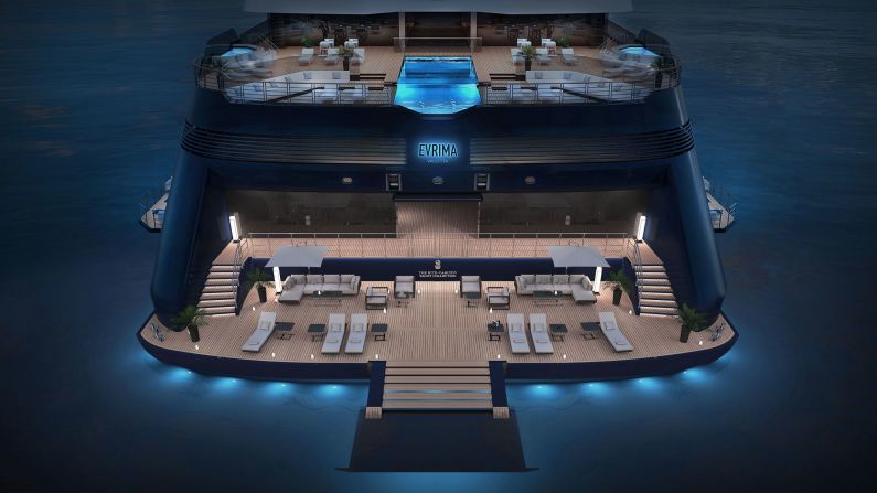 <strong>Evrima: </strong>This sleek, 298-passenger ship by Ritz-Carlton Yacht Collection rolls out in June.