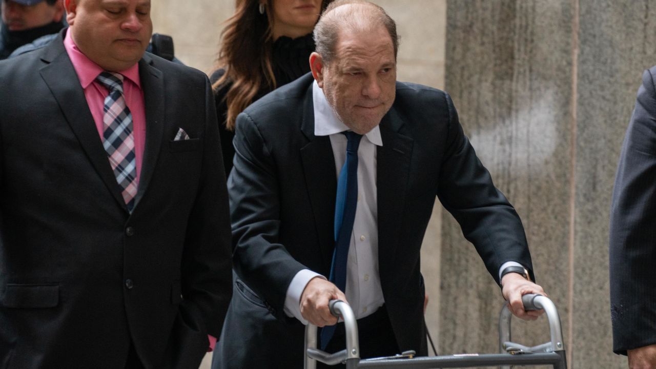 NEW YORK, NY - DECEMBER 11: Movie producer Harvey Weinstein arrives at criminal court on December 11, 2019 in New York City. Weinstein returned to court for a ruling on whether he will remain free on bail or if his bail will be raised to $5 million before his trial starts January 6 . (Photo by David Dee Delgado/Getty Images)