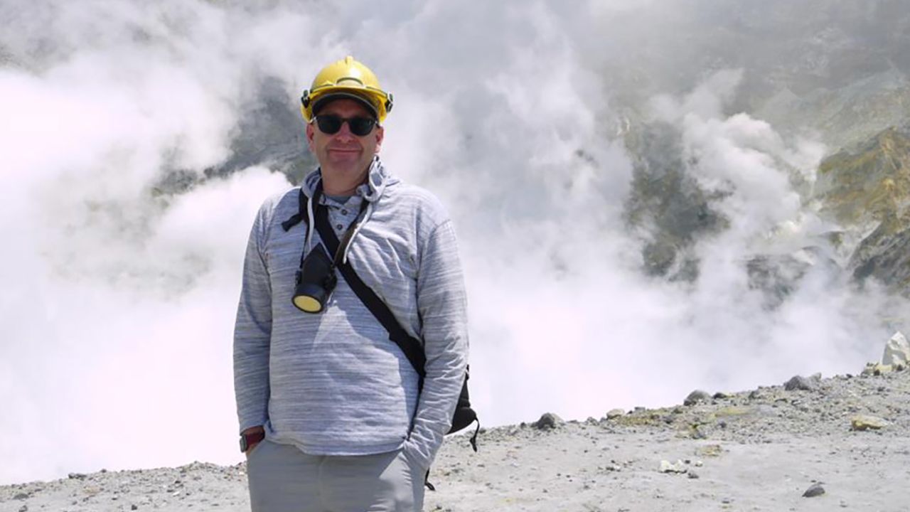 Geoff Hopkins had been on a day trip to the island with his daughter before disaster struck.