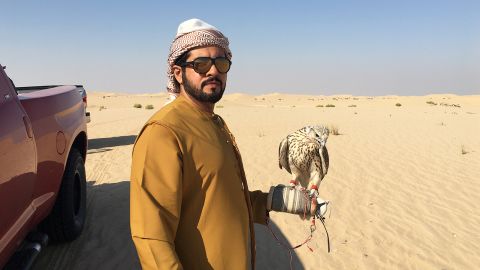 Hunting with falcons in Abu Dhabi