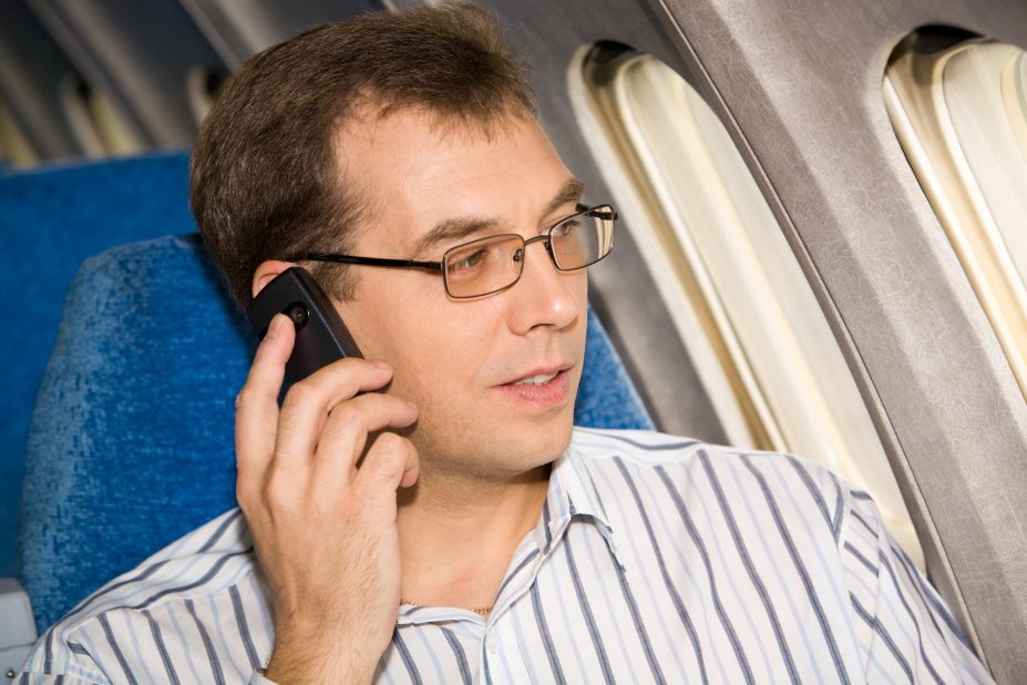 <strong>Cells in the air.</strong> While travelers are allowed to talk on their phones while on the ground, they're not allowed to make calls while flying. since the technology exists to allow it, the answer is more complex. 