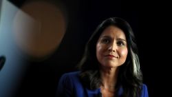 Democratic presidential candidate U.S. Rep. Tulsi Gabbard (D-HI) speaks during the AARP and The Des Moines Register Iowa Presidential Candidate Forum on July 17, 2019 in Cedar Rapids, Iowa.