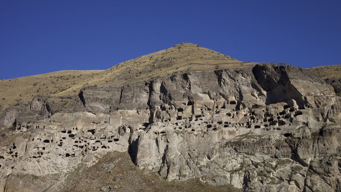 <strong>Vardzia:</strong> This<strong> </strong>nine-tiered cave complex rising above the parched foothills of Samtskhe-Javakheti was constructed as an elaborate bunker in the 12th century.
