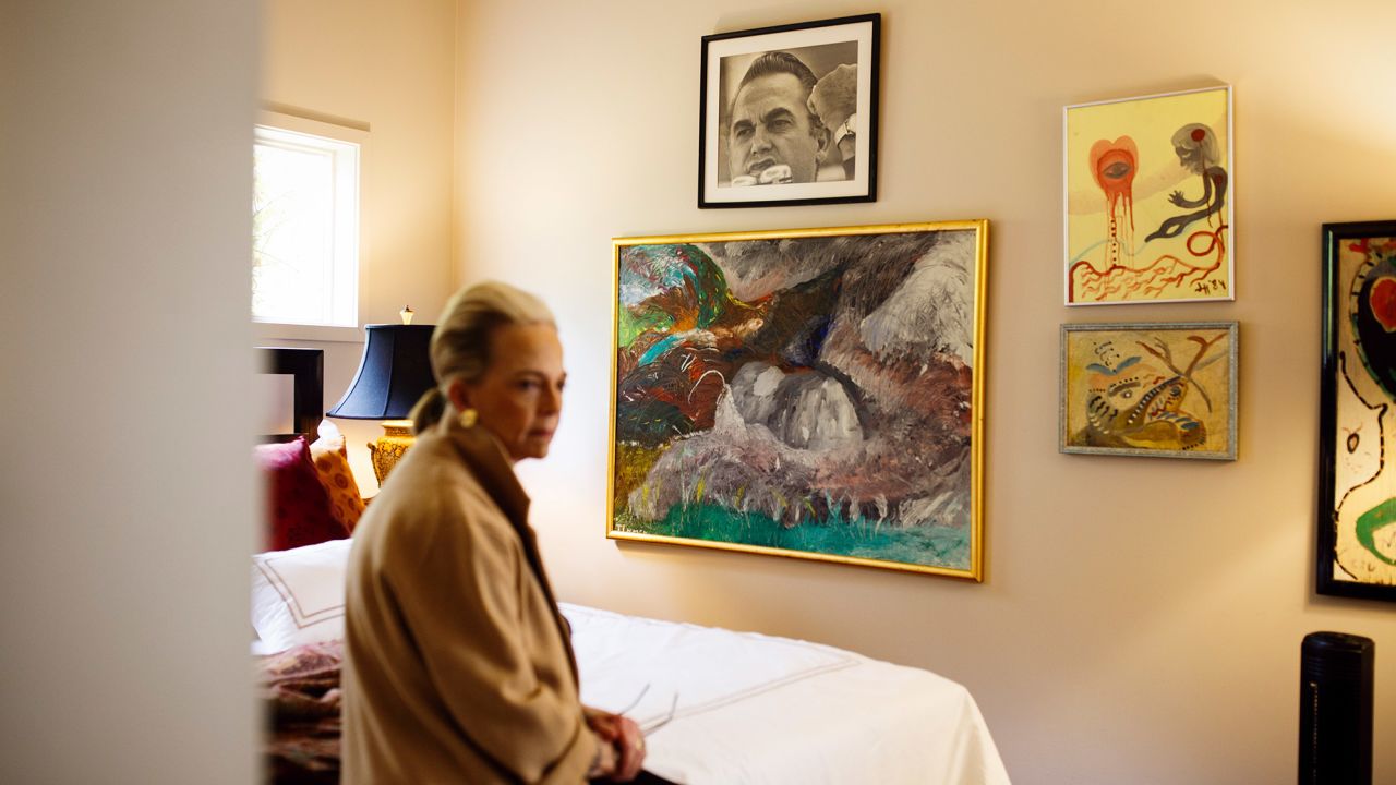 A photograph of her father George Wallace hangs in a bedroom in Peggy Wallace Kennedy's home.