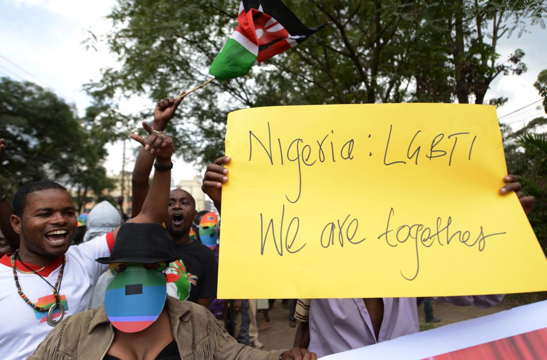 Nigeria gay solidarity protest