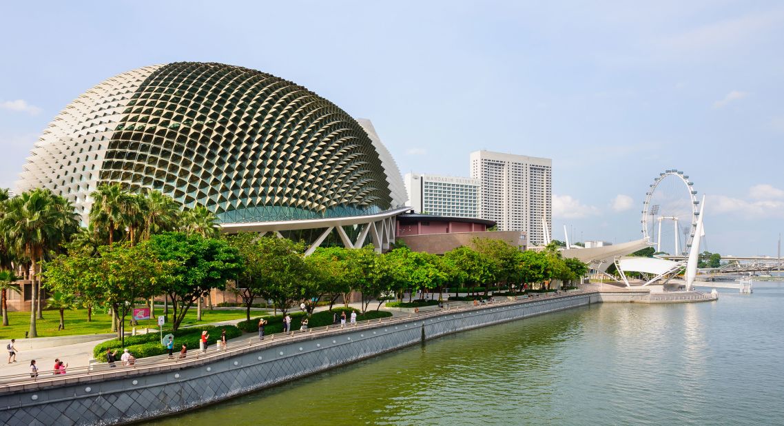 <strong>Esplanade -- Theatres on the Bay:</strong> This entertainment venue is one of Singapore's most unusual buildings. It's also affectionately (and sometimes less lovingly) called "The Durian" after the popular fruit with the spiky exterior.
