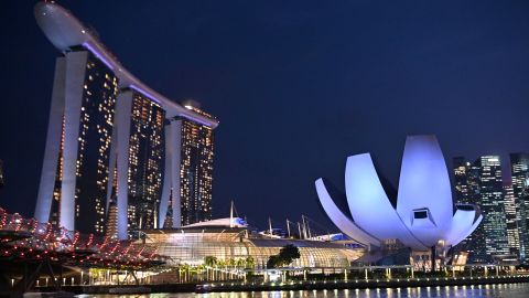 Enjoy the tradition of the hawker stalls paired with the modern architecture in Singapore.