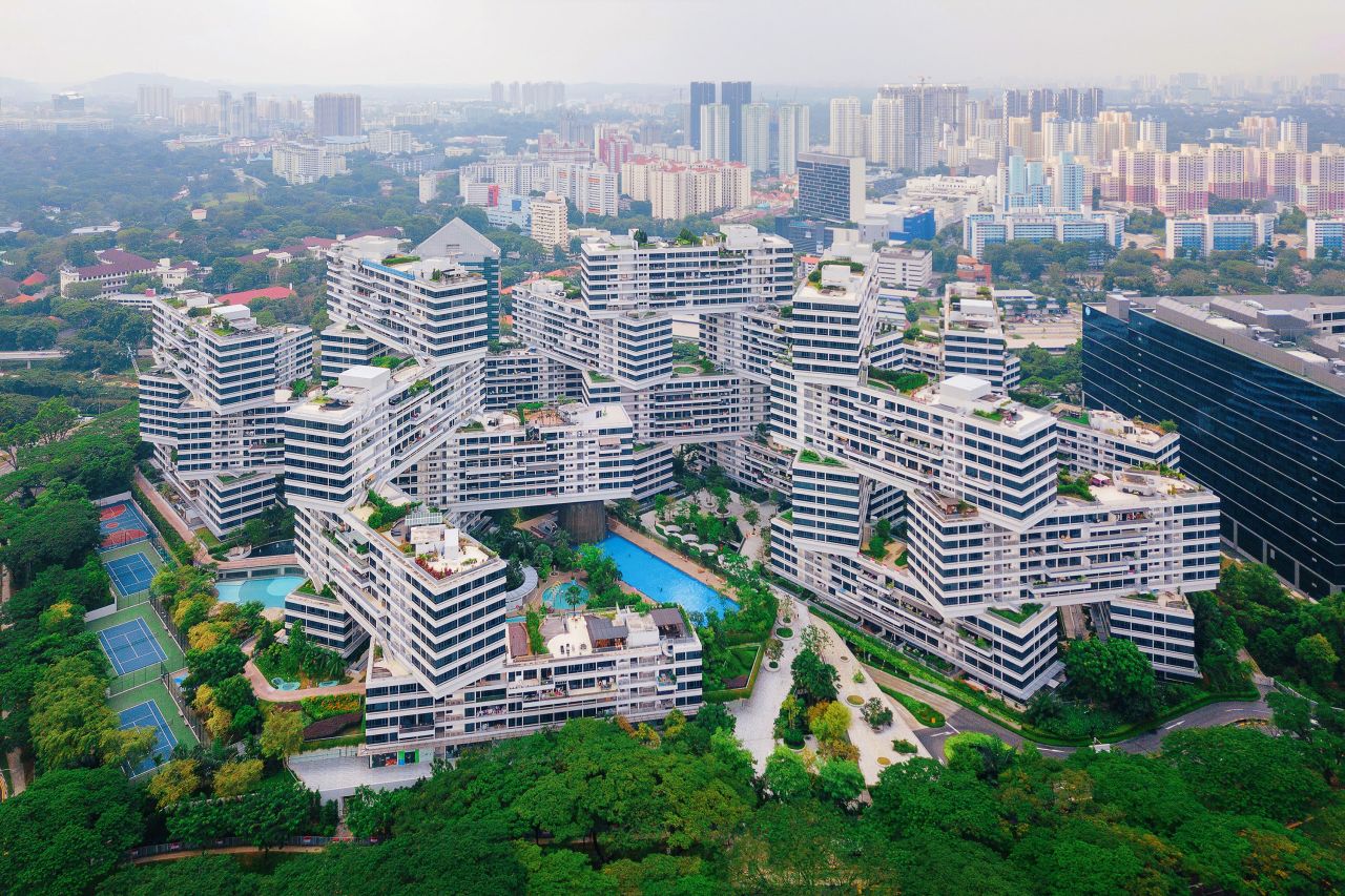 The Interlace is a good example of Singpore's status as a cutting-edge spot for urban housing.