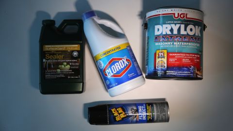 Buy bleach or other TSA-prohibited liquids when you land.
