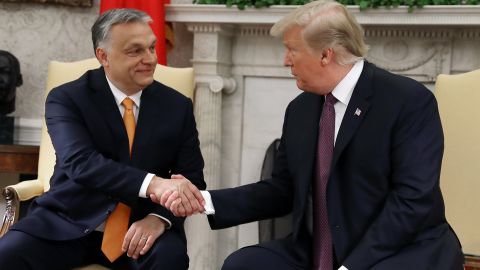 Trump compared Orban to himself in their White House meeting.
