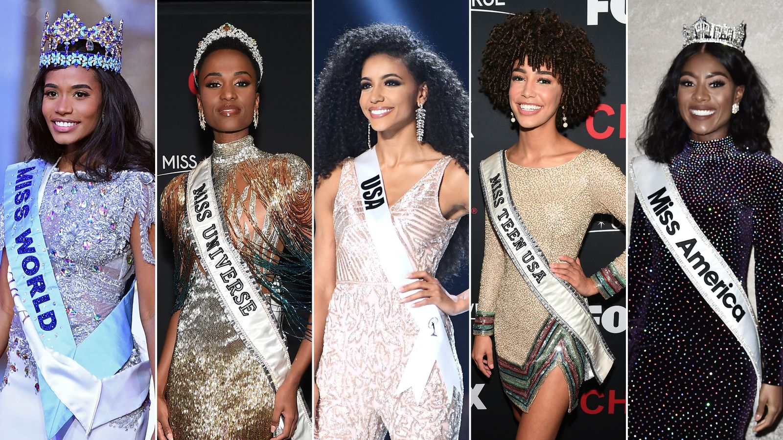 5 titleholders of major pageants are all women of color. And