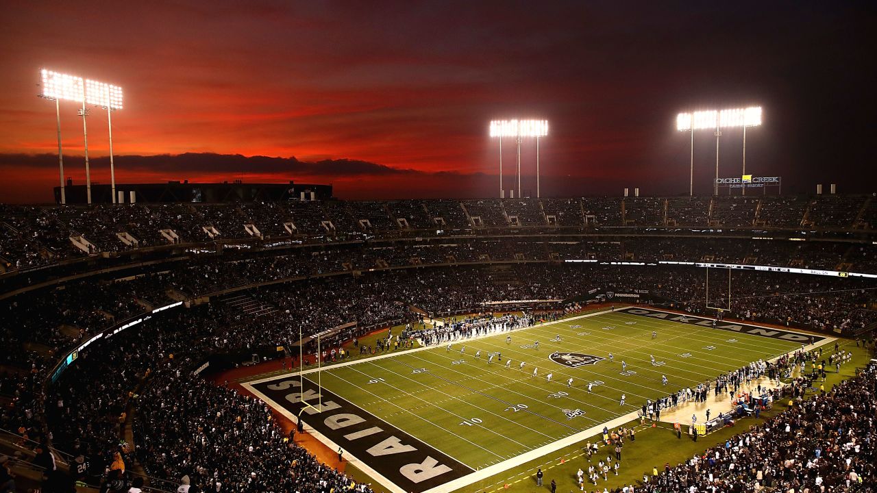 General overall view of Los Angeles Chargers and Las Vegas Raiders