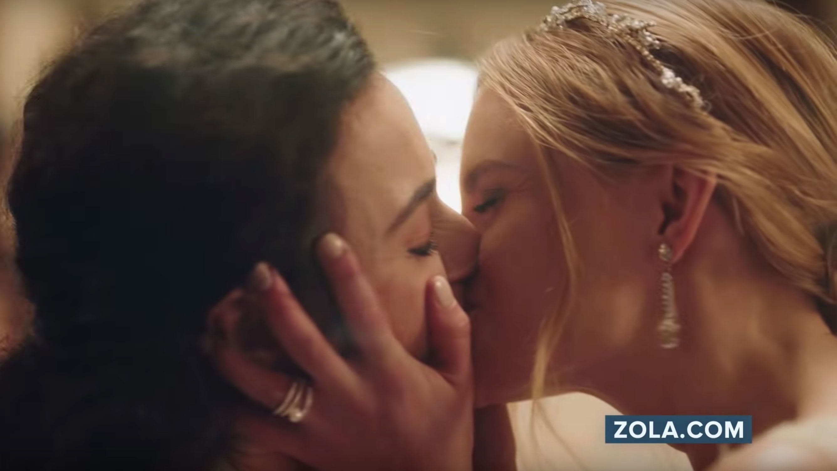 Forcedly Lesbian - Hallmark Channel pulls Zola ad showing lesbian wedding | CNN Business