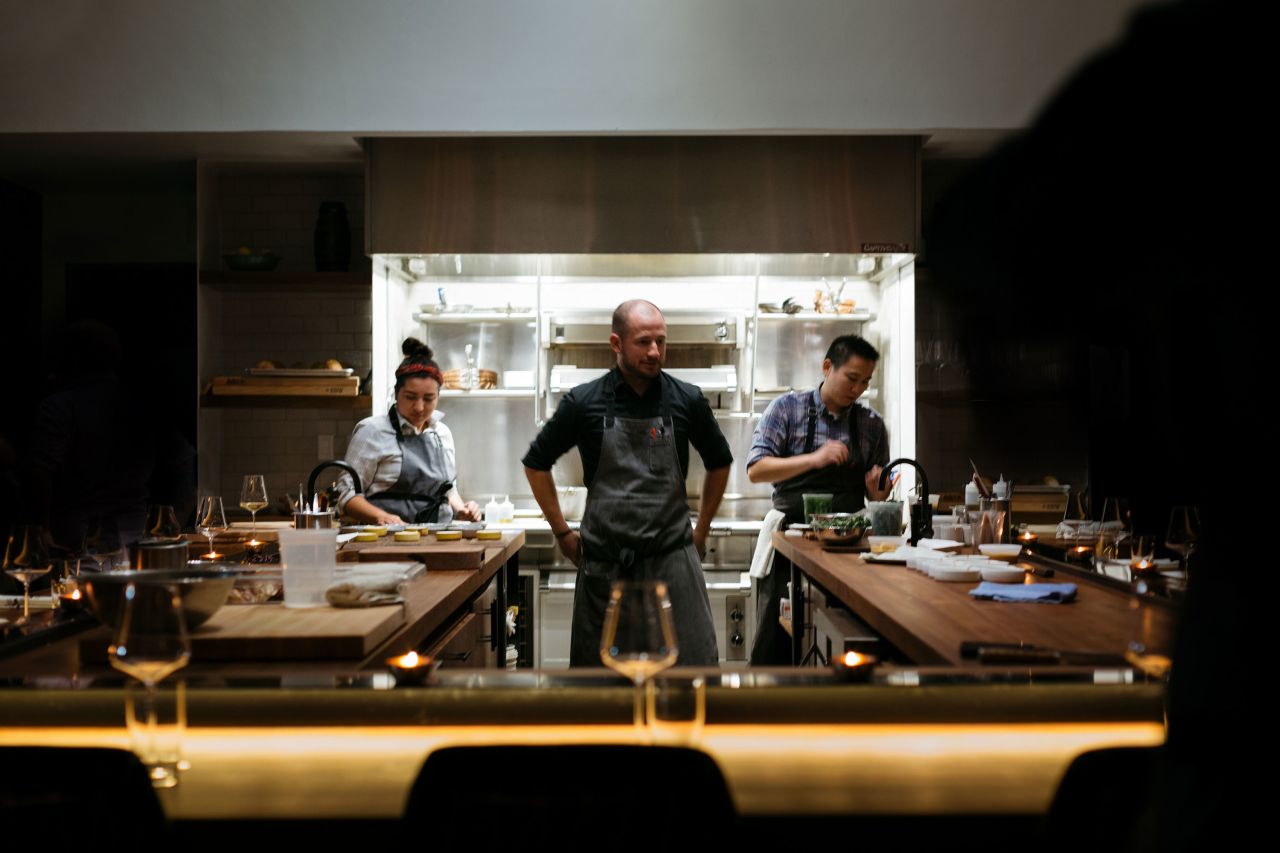 <strong>Denver, Colorado:</strong> The 17-seat chef's counter at Beckon invites diners to watch staff prepare Scandanavian-influenced plates that are kept secret until the night you pull up a chair.