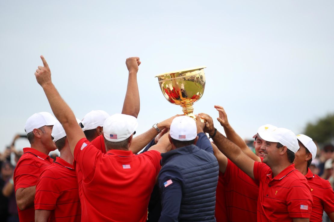 One for all ... and all for one ... the brotherhood of the US Presidents Cup team.