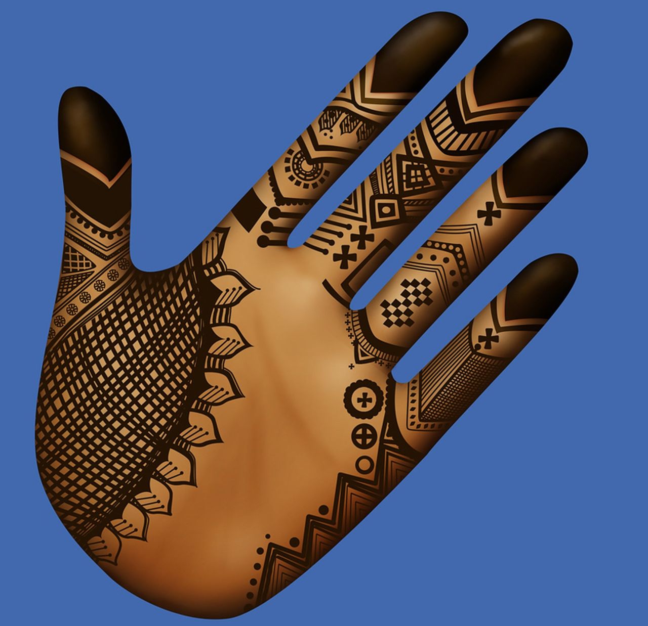 Henné, local drawings made on Mandinka women hands and/or feet during wedding and ceremonies.