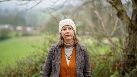 Gail Bradbrook at a farming cooperative in Stroud, in the western edge of the Cotswolds.