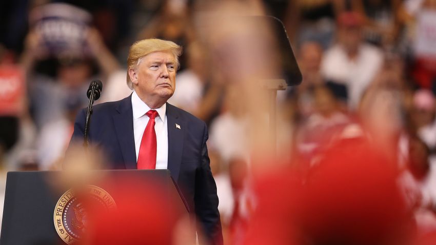 SUNRISE, FLORIDA - NOVEMBER 26: U.S. President Donald Trump speaks during a homecoming campaign rally at the BB&T Center on November 26, 2019 in Sunrise, Florida. President Trump continues to campaign for re-election in the 2020 presidential race. (Photo by Joe Raedle/Getty Images)